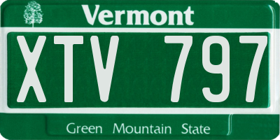 VT license plate XTV797