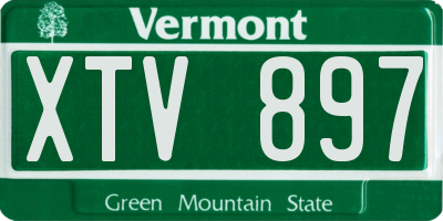 VT license plate XTV897