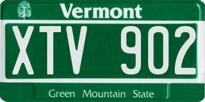 VT license plate XTV902