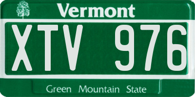 VT license plate XTV976