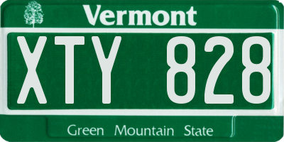 VT license plate XTY828