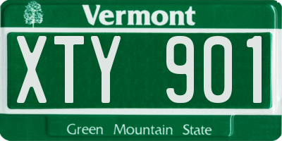 VT license plate XTY901