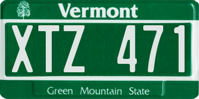 VT license plate XTZ471