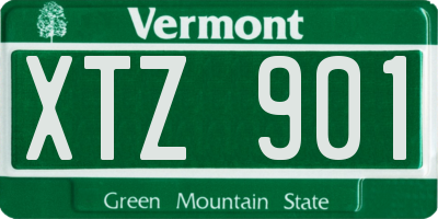 VT license plate XTZ901