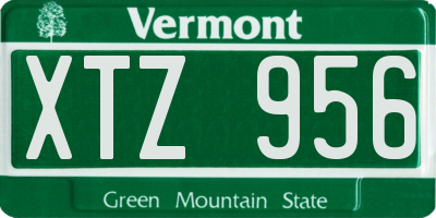 VT license plate XTZ956