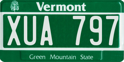 VT license plate XUA797