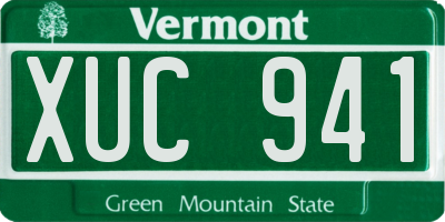 VT license plate XUC941