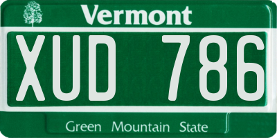 VT license plate XUD786