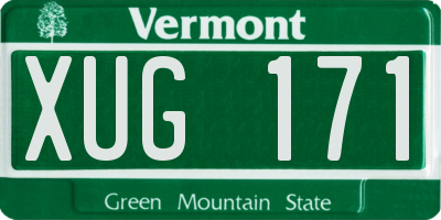VT license plate XUG171