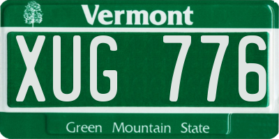 VT license plate XUG776