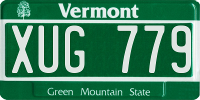 VT license plate XUG779