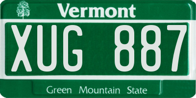 VT license plate XUG887