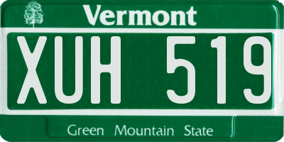 VT license plate XUH519