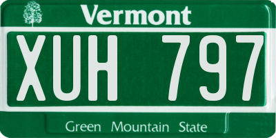 VT license plate XUH797