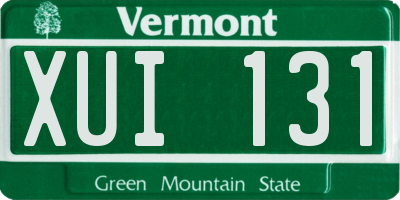 VT license plate XUI131