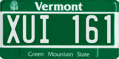 VT license plate XUI161