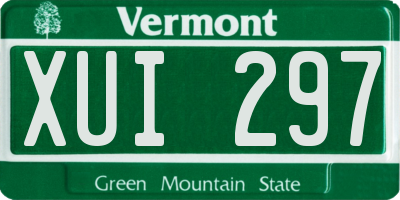 VT license plate XUI297