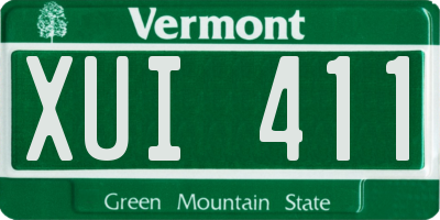 VT license plate XUI411