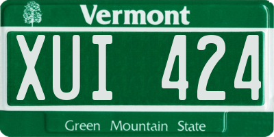 VT license plate XUI424