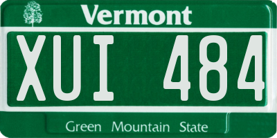VT license plate XUI484