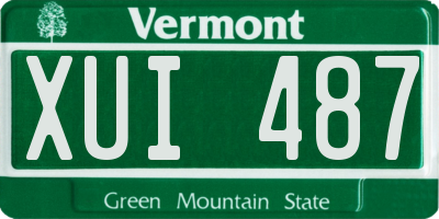 VT license plate XUI487