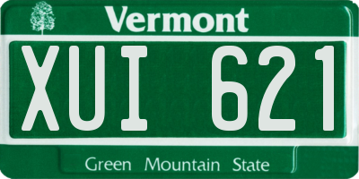 VT license plate XUI621