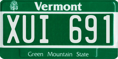 VT license plate XUI691