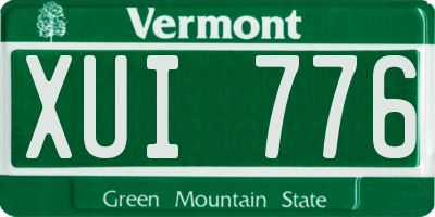 VT license plate XUI776