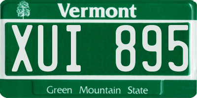 VT license plate XUI895