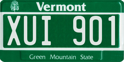 VT license plate XUI901
