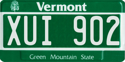 VT license plate XUI902