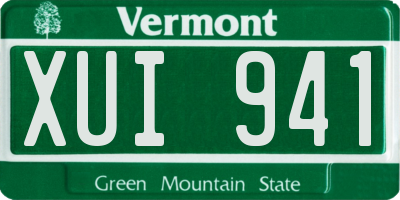 VT license plate XUI941