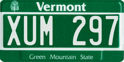 VT license plate XUM297