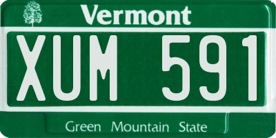VT license plate XUM591