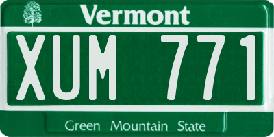 VT license plate XUM771