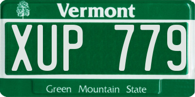 VT license plate XUP779