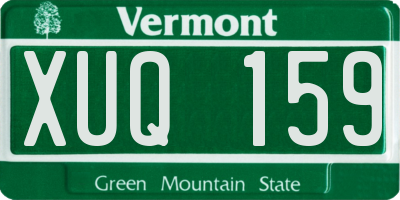 VT license plate XUQ159