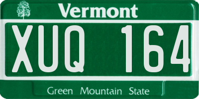 VT license plate XUQ164