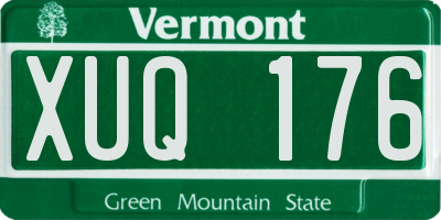 VT license plate XUQ176