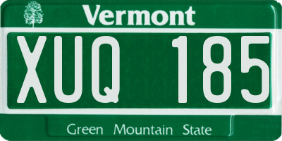 VT license plate XUQ185