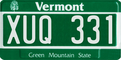 VT license plate XUQ331