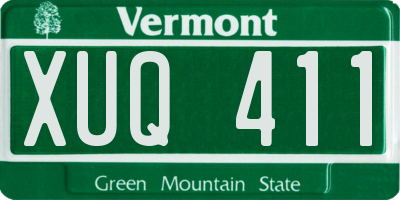 VT license plate XUQ411