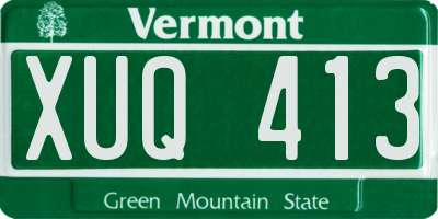 VT license plate XUQ413
