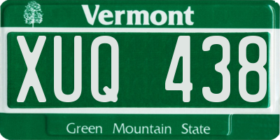 VT license plate XUQ438