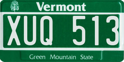 VT license plate XUQ513