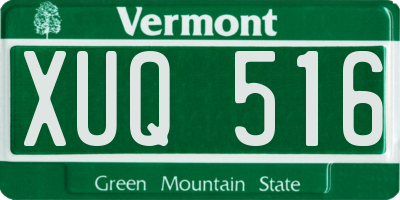 VT license plate XUQ516