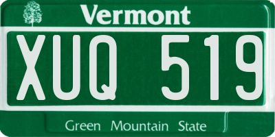 VT license plate XUQ519
