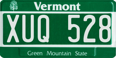 VT license plate XUQ528