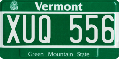 VT license plate XUQ556