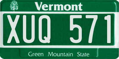 VT license plate XUQ571